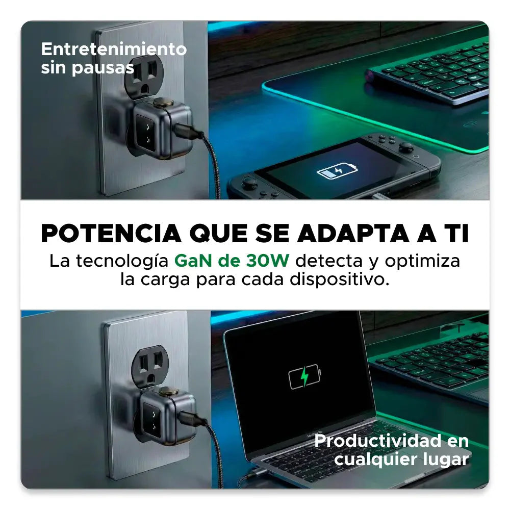 Cargador Robot UGREEN Carga Rápida