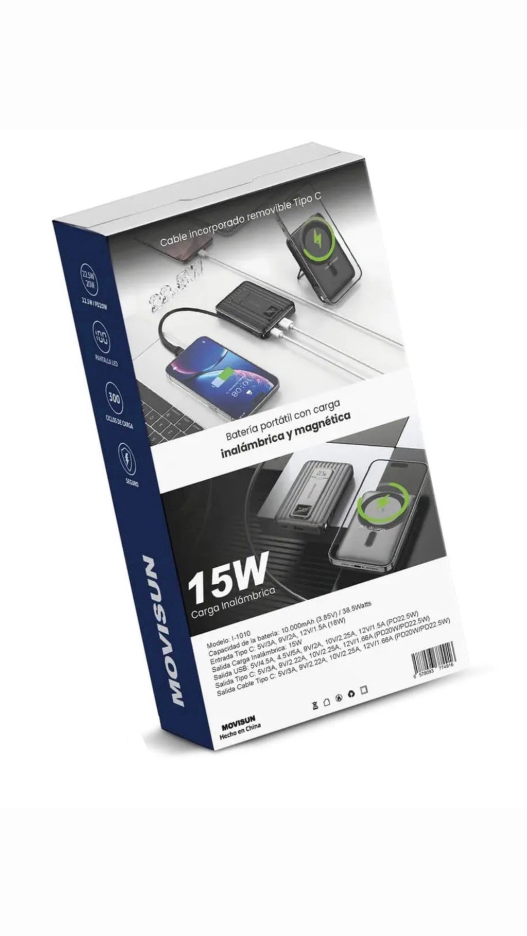 Power Bank Movisun 10.000 mAh